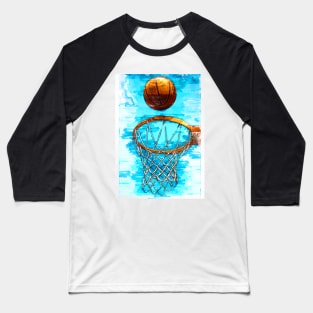 Perfect Basketball Hoop Shot Trio Two Baseball T-Shirt